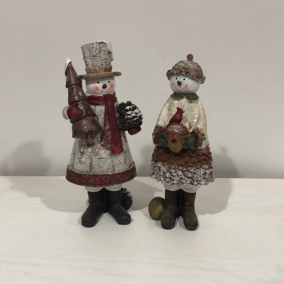 Other - Rustic SnowCouple Figurine Set